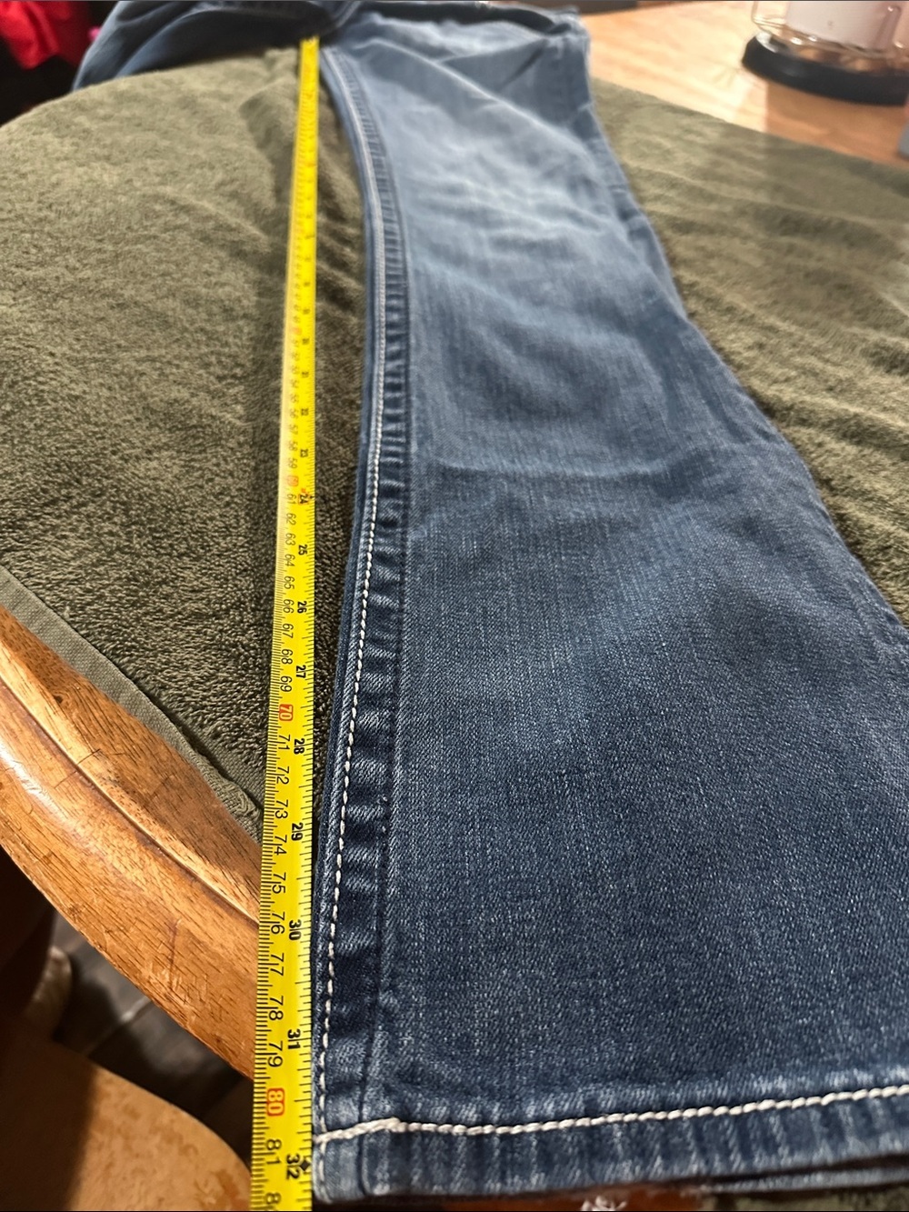 Miss Me Y2K Dark Blue Flare Jeans Boot Cut size 28 - Picture 10 of 12